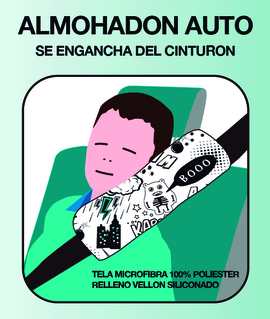 ALMOHADON CINTURON AUTO - UNICORNIO